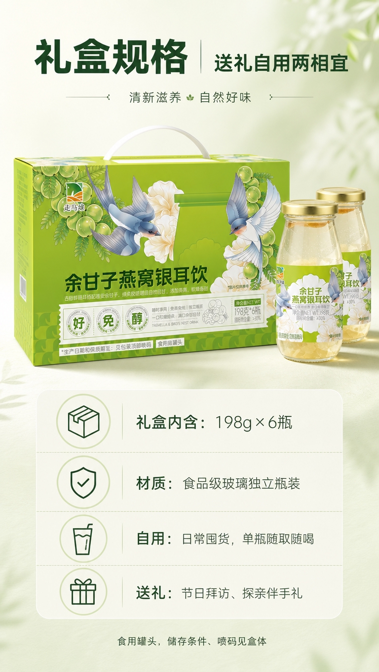 [商品] 使用【图5】手提礼盒实拍图+【图8】单瓶产品图；保留… - 图片创意预览