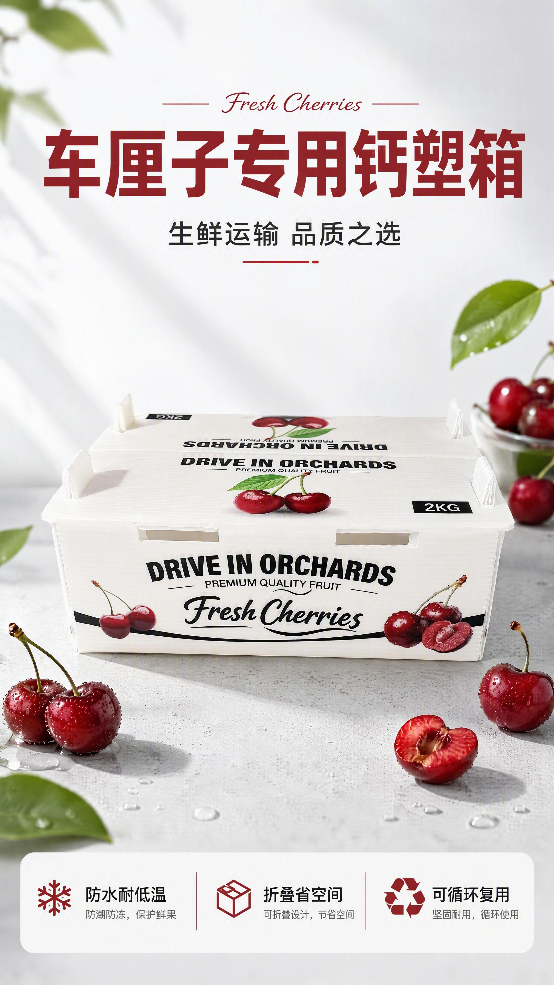 [第1张] 详情页头图-车厘子钙塑箱主视觉海报。本张使用【图1… - 图片创意预览