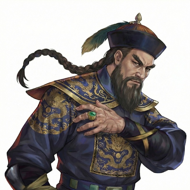 大拇指上增加扳指，手上的纹身去掉变成伤疤，胡子上的小辫去掉预览效果