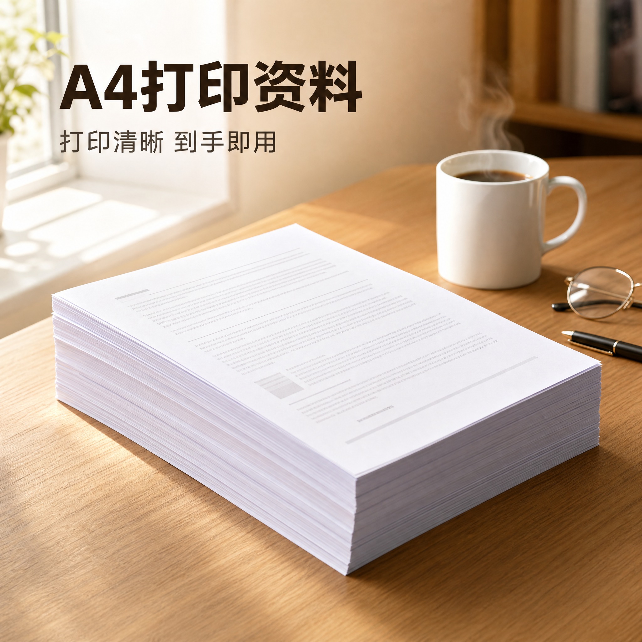 [主图-1] A4打印资料 主题与核心价值首图 一眼看清卖的是… - 图片创意预览