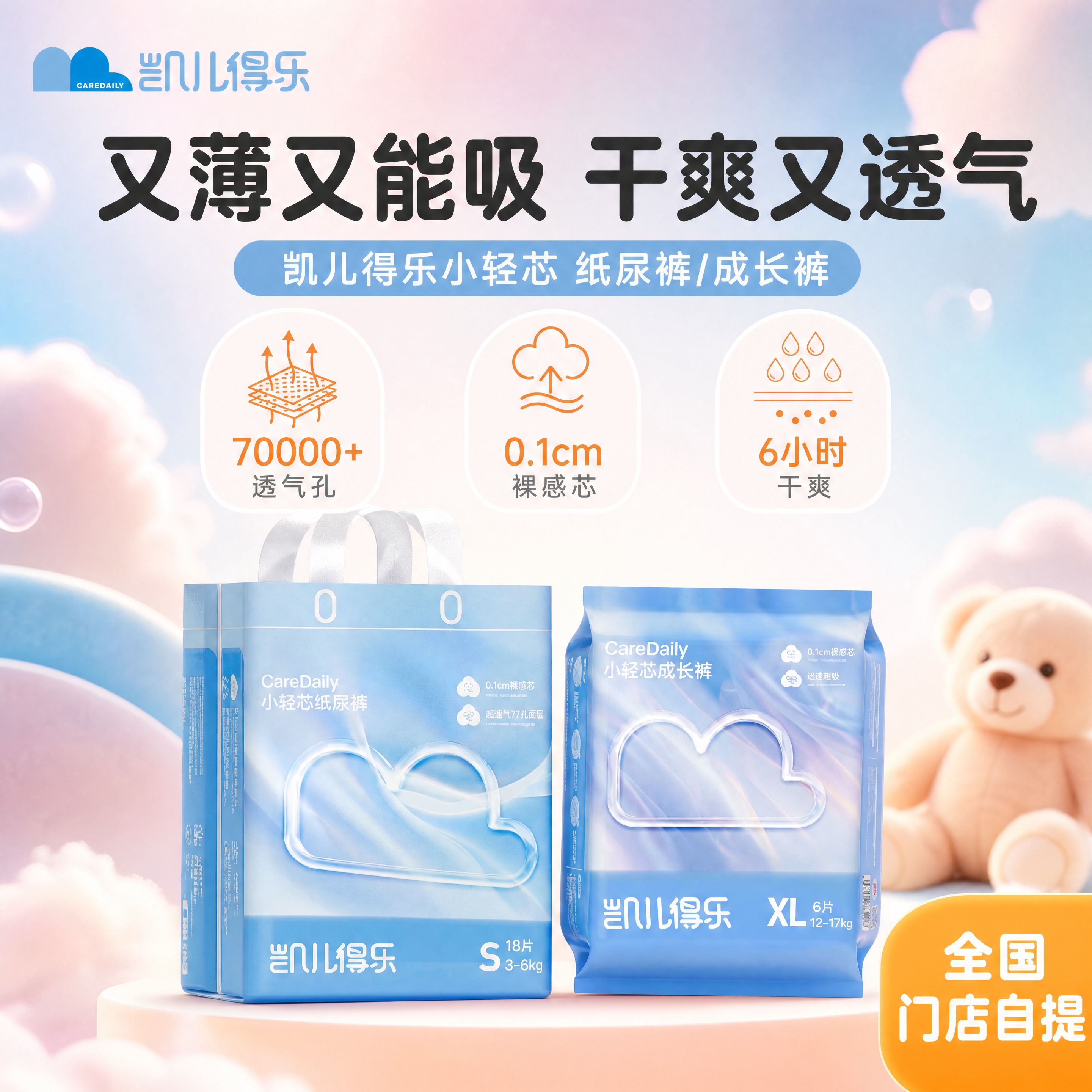 [商品] 使用【图1】凯儿得乐小轻芯纸尿裤产品包装和【图5】凯… - 图片创意预览