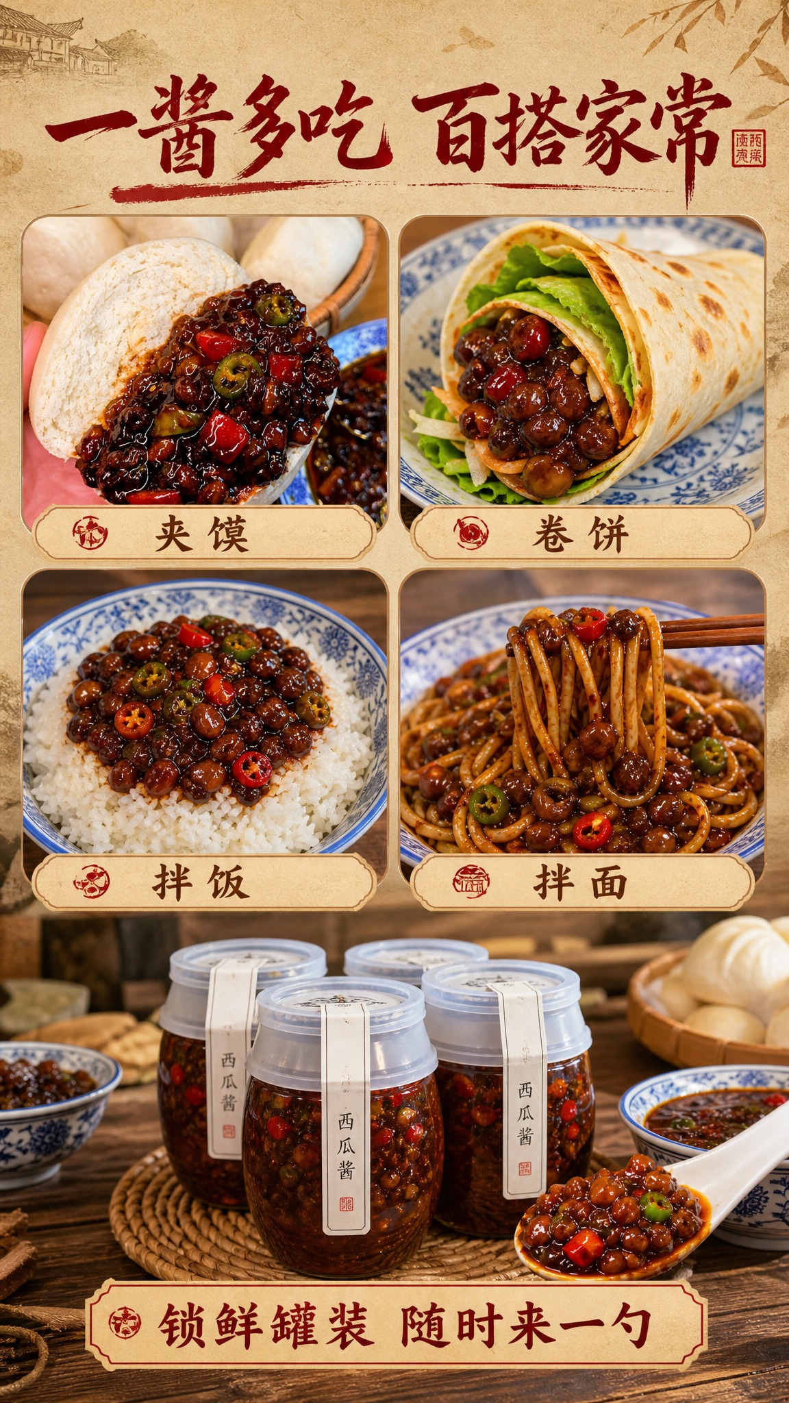 [商品] 使用【图127】【图128】馒头夹酱、【图134】白… - 图片创意预览