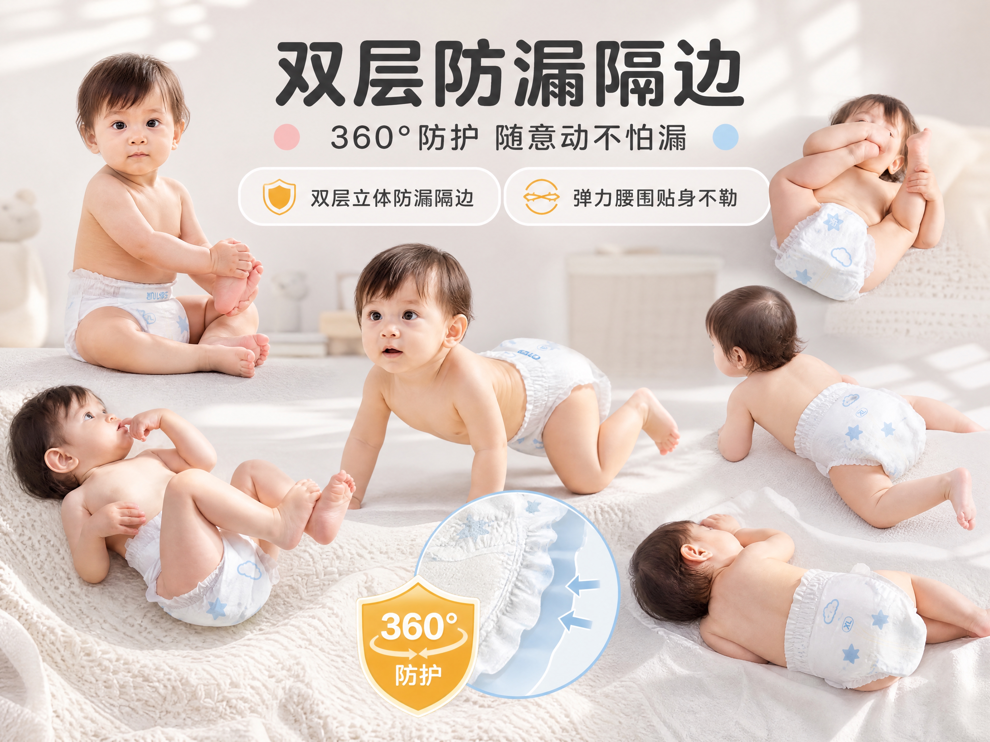[商品] 使用【图8】宝宝穿着小轻芯成长裤多姿态展示图；保留宝… - 图片创意预览