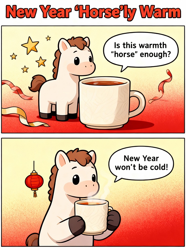 New Year 'Horse'ly Warm | cup