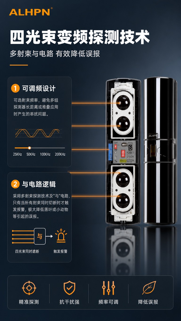 [商品] 使用【图1】ABH四光束有线变频对射探测器；严格保留… - 图片创意预览