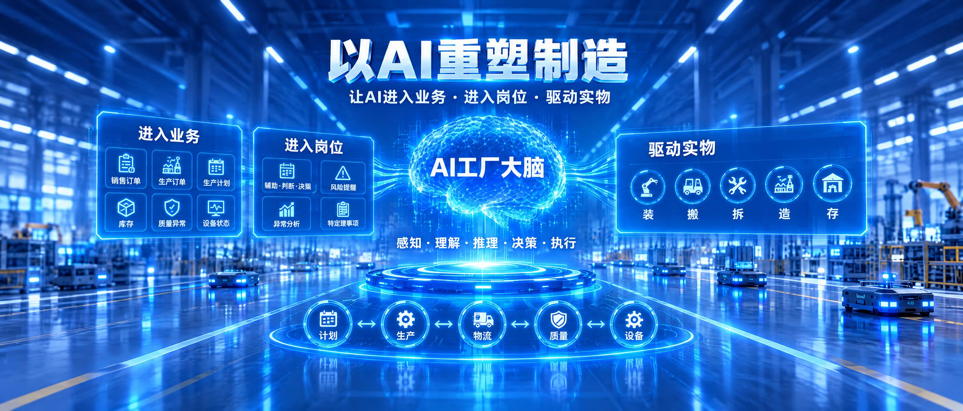 极简科技风超宽屏智能工厂背景图，强烈的空间纵深感，深蓝色调，画… - 图片创意预览