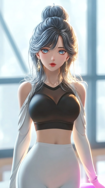 masterpiece, best quality, 8k, ultra-detailed, CG anime girl, full body shot, slender fit figure, bl预览效果