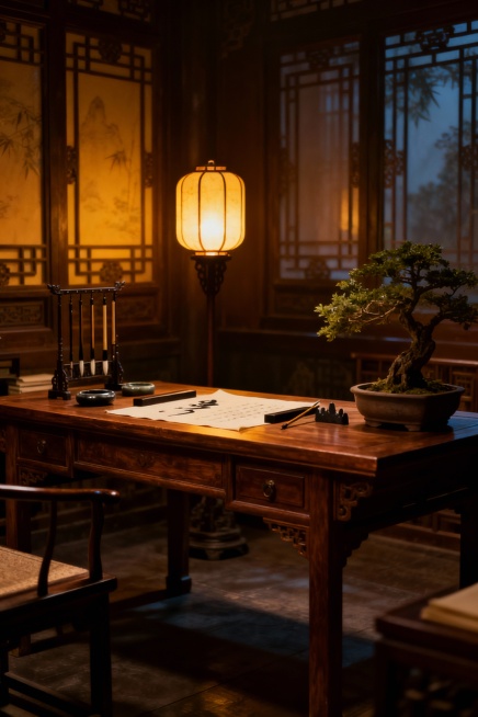 根据这张海报的风格生成三张相似的海报背景，不要人物和文字，电视剧海报质感预览效果