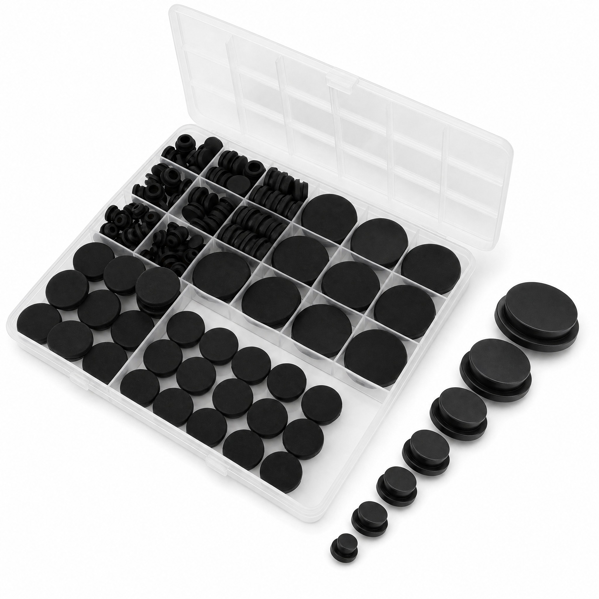[主图-1] Assorted Black Silicone… - 图片创意预览
