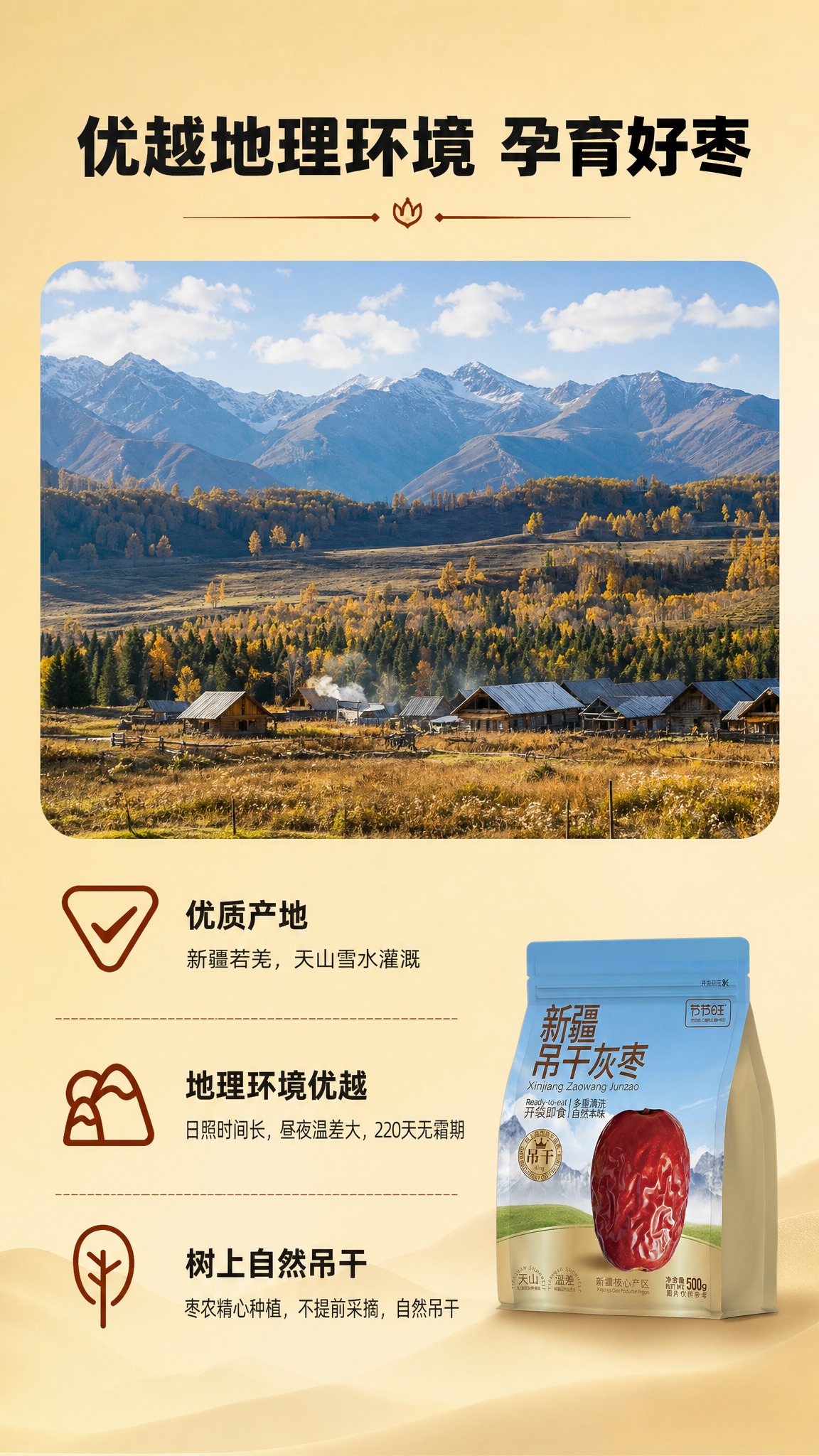 [商品] 本页为产地环境专张，产品包装缩小放在右下角作辅助；使… - 图片创意预览