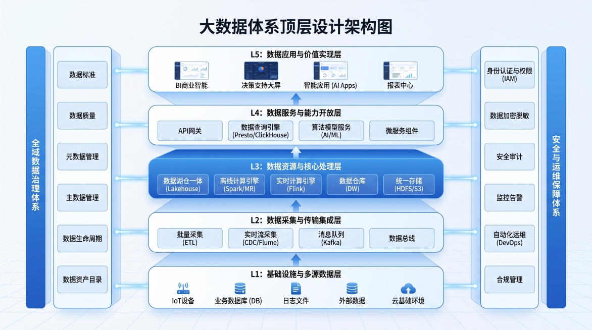 大数据体系顶层设计架构图预览效果