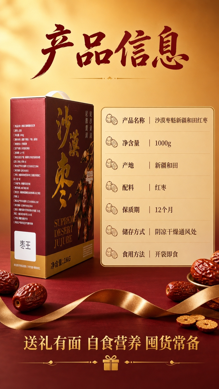[商品] 使用【图1】沙漠枣魁礼盒侧面角度图作左侧产品展示；保… - 图片创意预览
