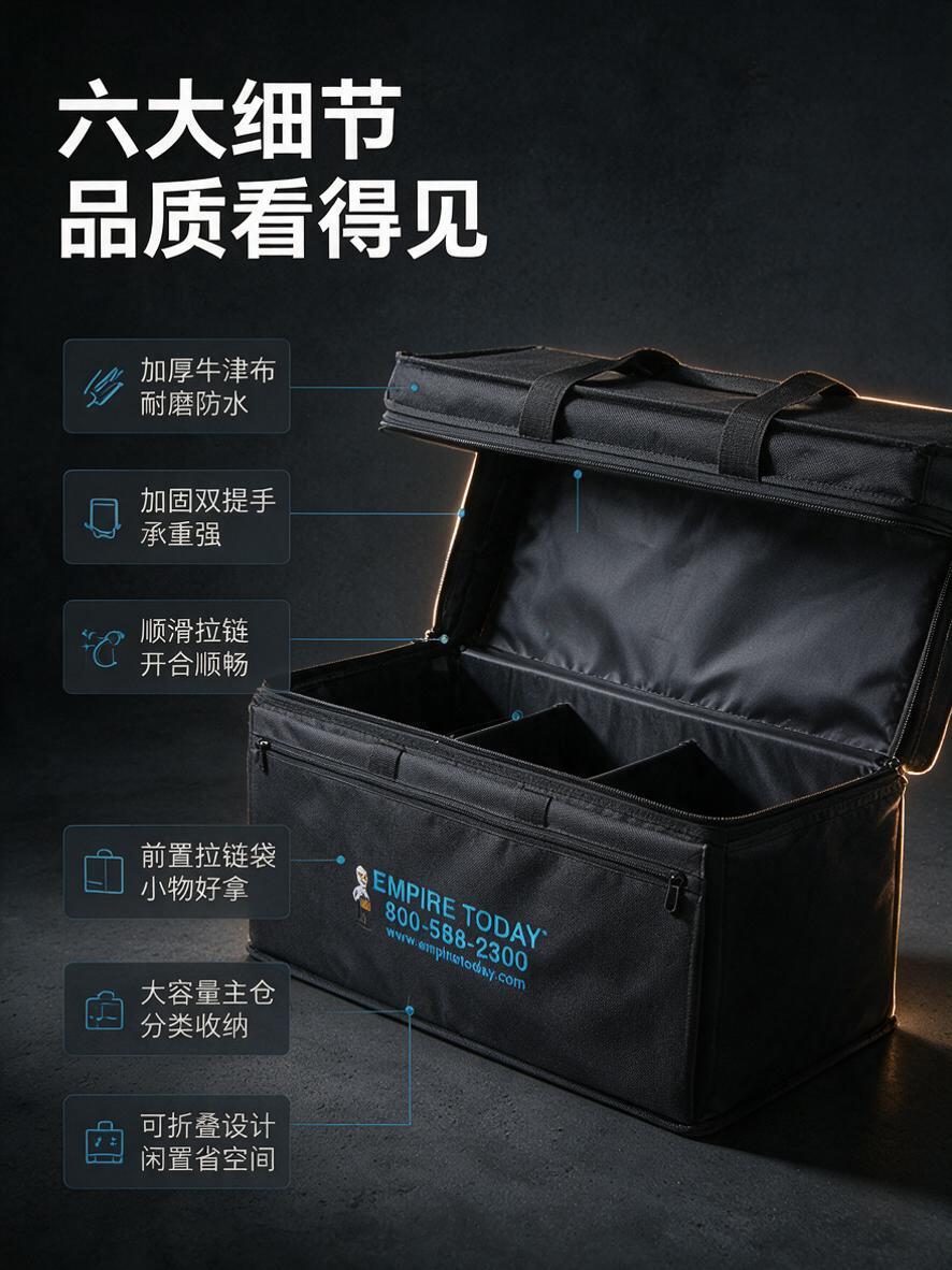 [商品] 使用【图1】黑色可折叠工具收纳箱（打开状态）；保留箱… - 图片创意预览