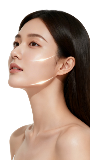 去除图中所有花瓣logo，保留人物原始皮肤质感和光影效果，保持整体画面自然不变预览效果