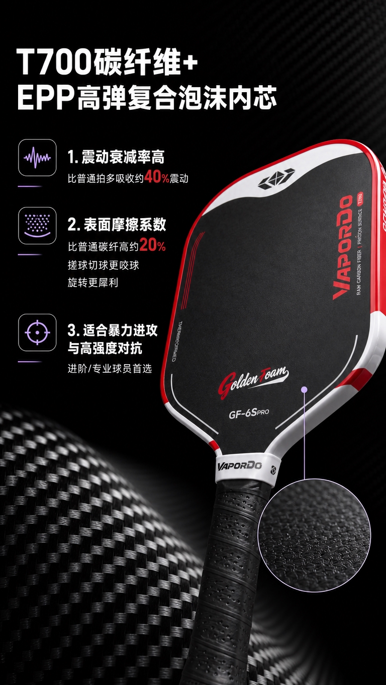 [商品] 使用【图1】红白色匹克球拍；保留球拍结构、比例、Lo… - 图片创意预览