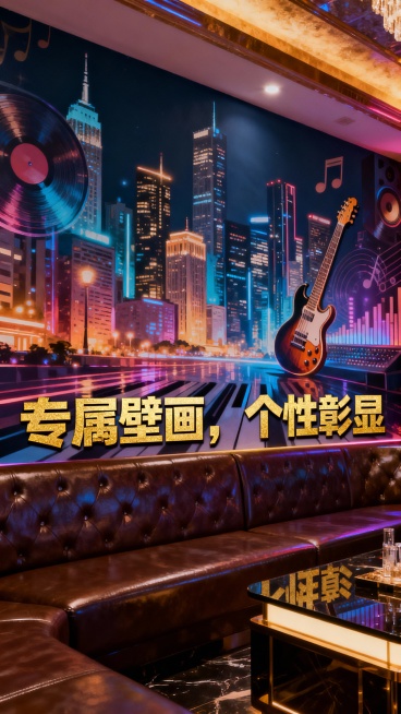 我们是做商务娱乐KTV的，生成50张商务KTV的图文，图文不要带二维码、联系方式、地址，图片可以加一点文案进去，能吸引客户的文案预览效果