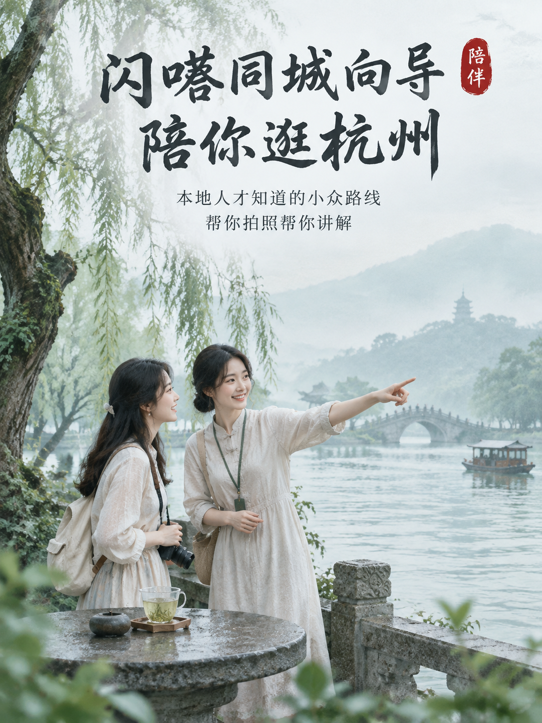 [主图-3] 主题：闪嗒有同城向导陪伴。服务亮点介绍，展示本地… - 图片创意预览
