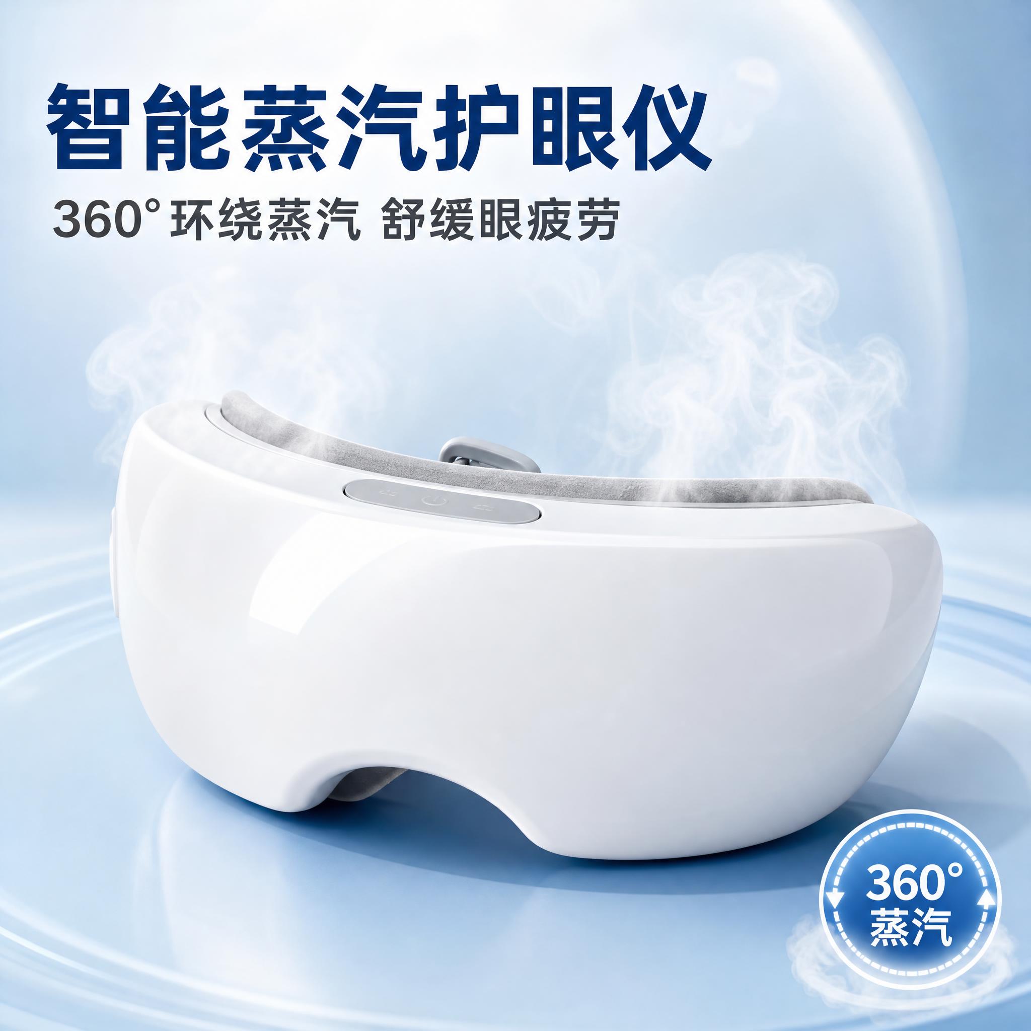 [主图-1] 商品识别与核心利益：智能蒸汽护眼仪首图，突出产品… - 图片创意预览