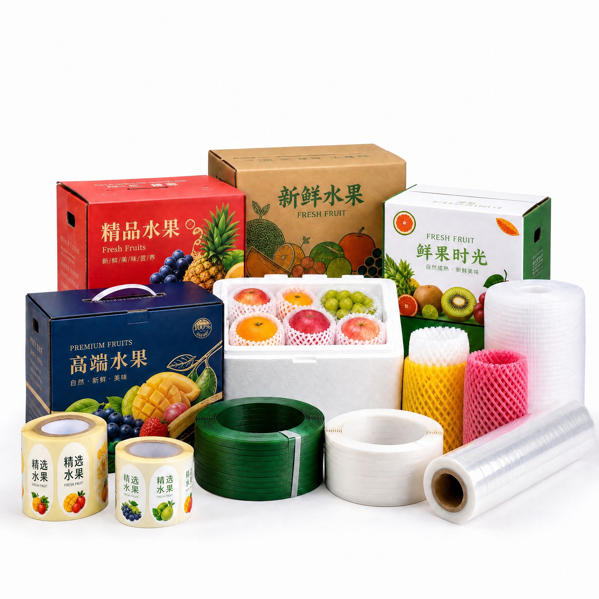 基于这张包装耗材产品图片，删除顶部的"包装耗材"大字，其余所有… - 图片创意预览