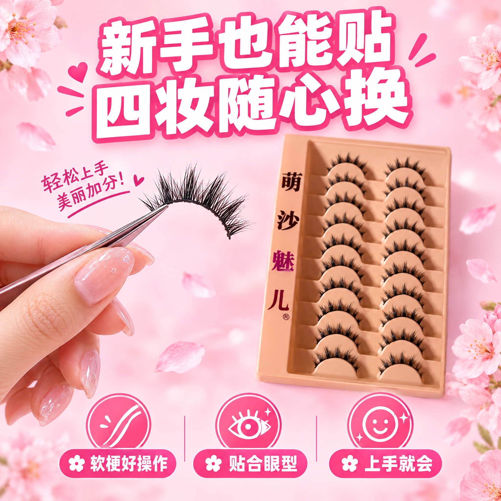[主图-9] 新手友好易佩戴，突出各种妆容都能轻松驾驭。 [统… - 图片创意预览