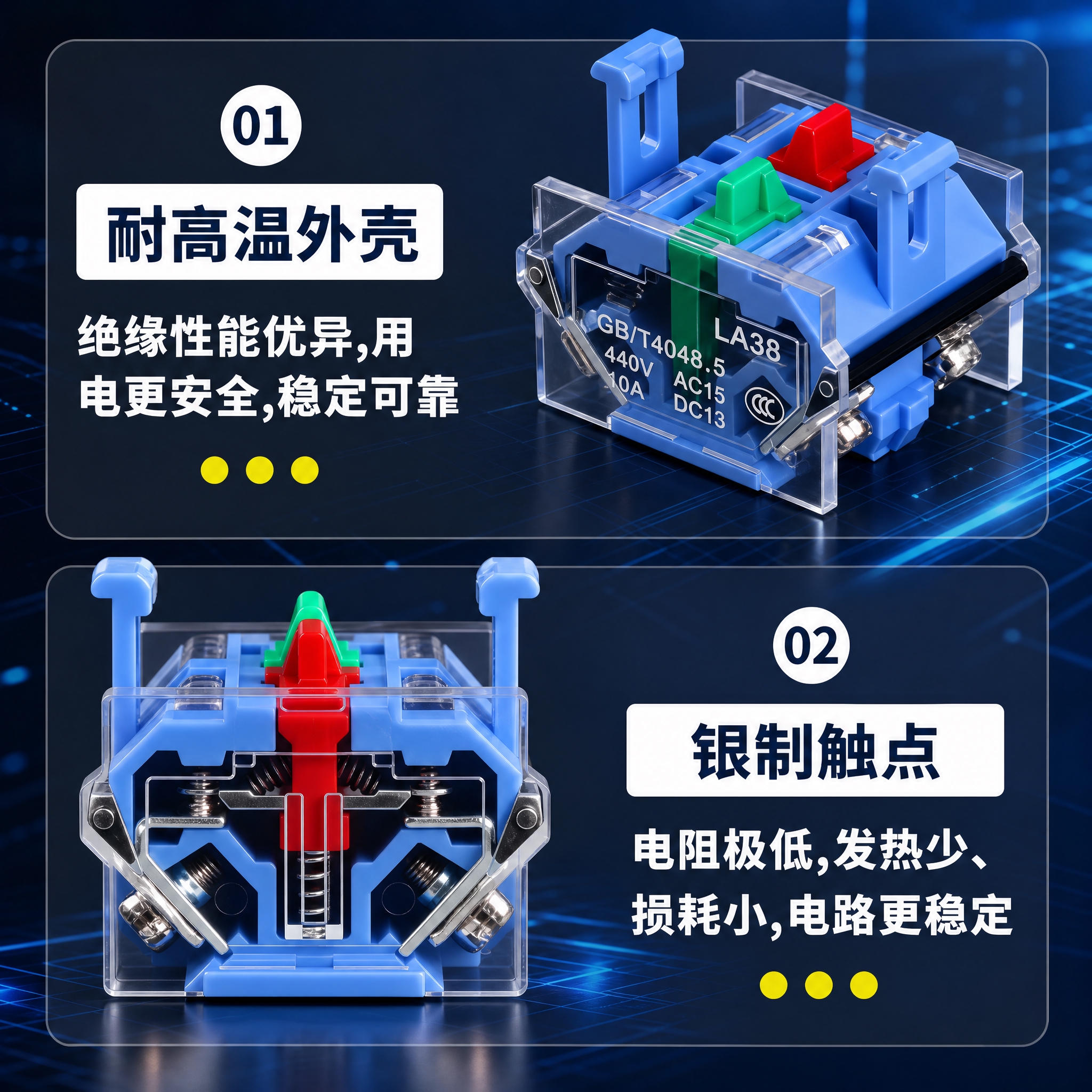电商主图，触点底座两大卖点主图，800*800正方形，深蓝科技… - 图片创意预览