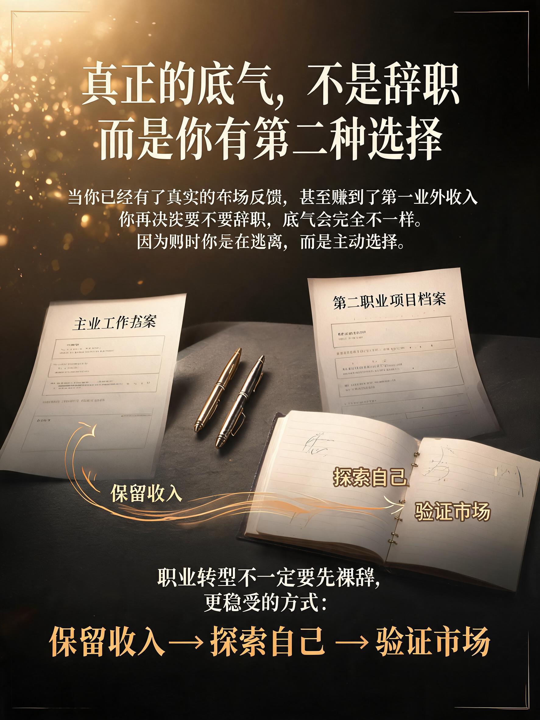 小红书3:4竖版图文海报第七页，深黑炭黑背景，暖金色光影更明显… - 图片创意预览