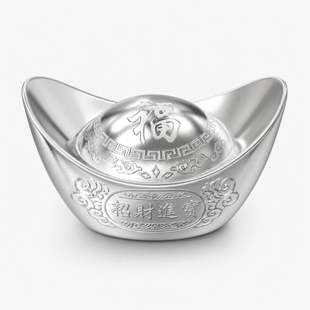 白银，精致的银质金属质感，银白色光泽，高级质感，细节清晰，纯净… - 图片创意预览