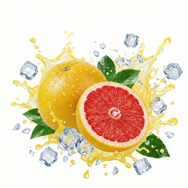 葡萄柚的皮改成黄色预览效果