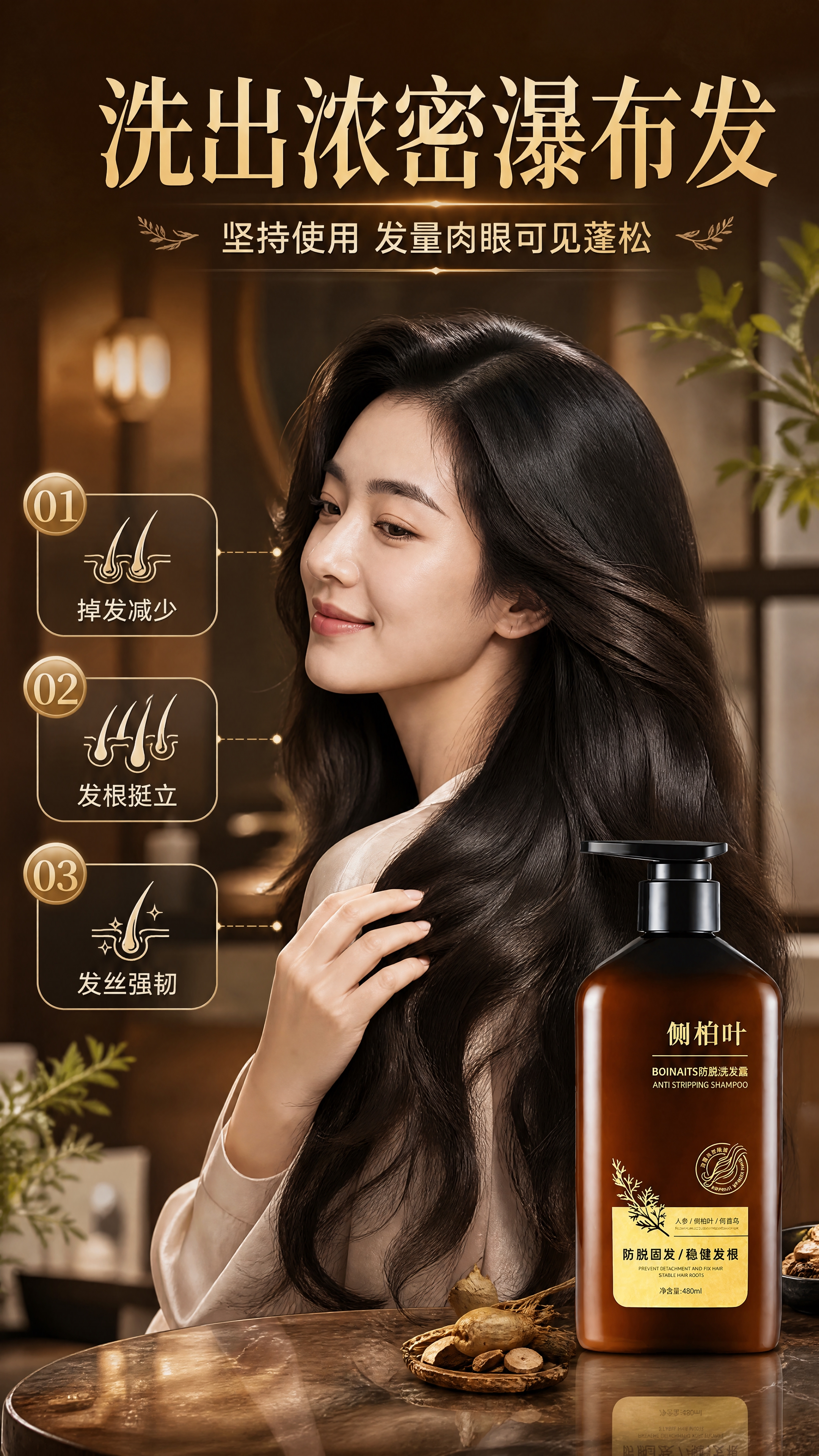 [商品] 使用【图1】BOINAITS侧柏叶防脱洗发露；保留深… - 图片创意预览