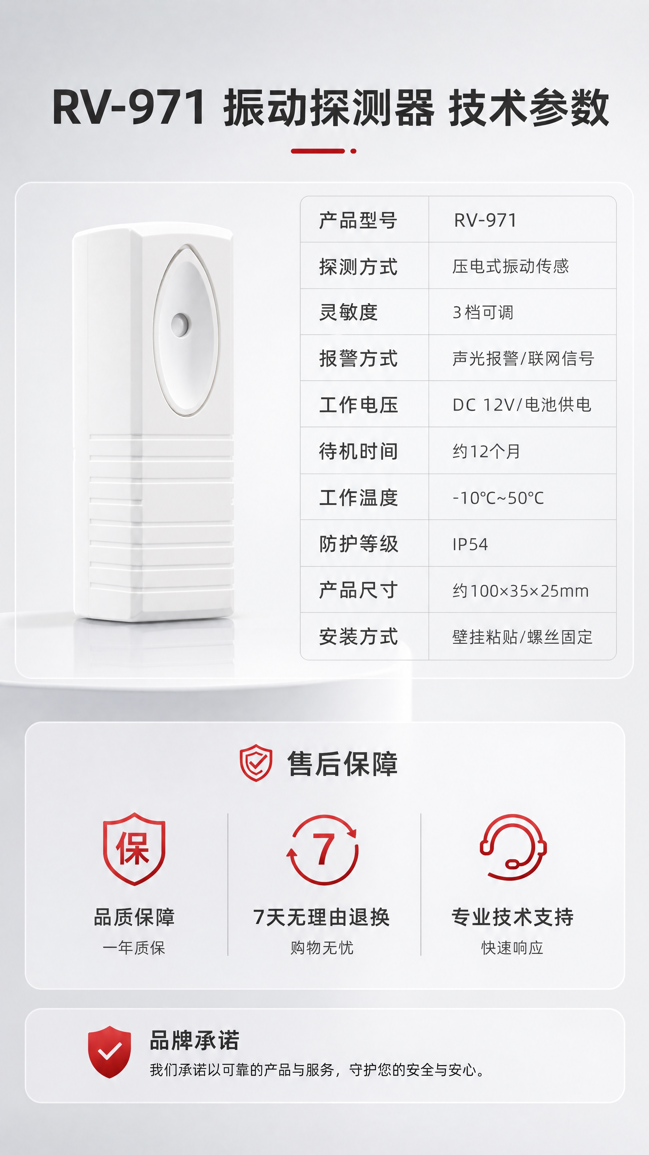 [商品] 使用【图1】RV-971振动探测器；保留产品白色立式… - 图片创意预览
