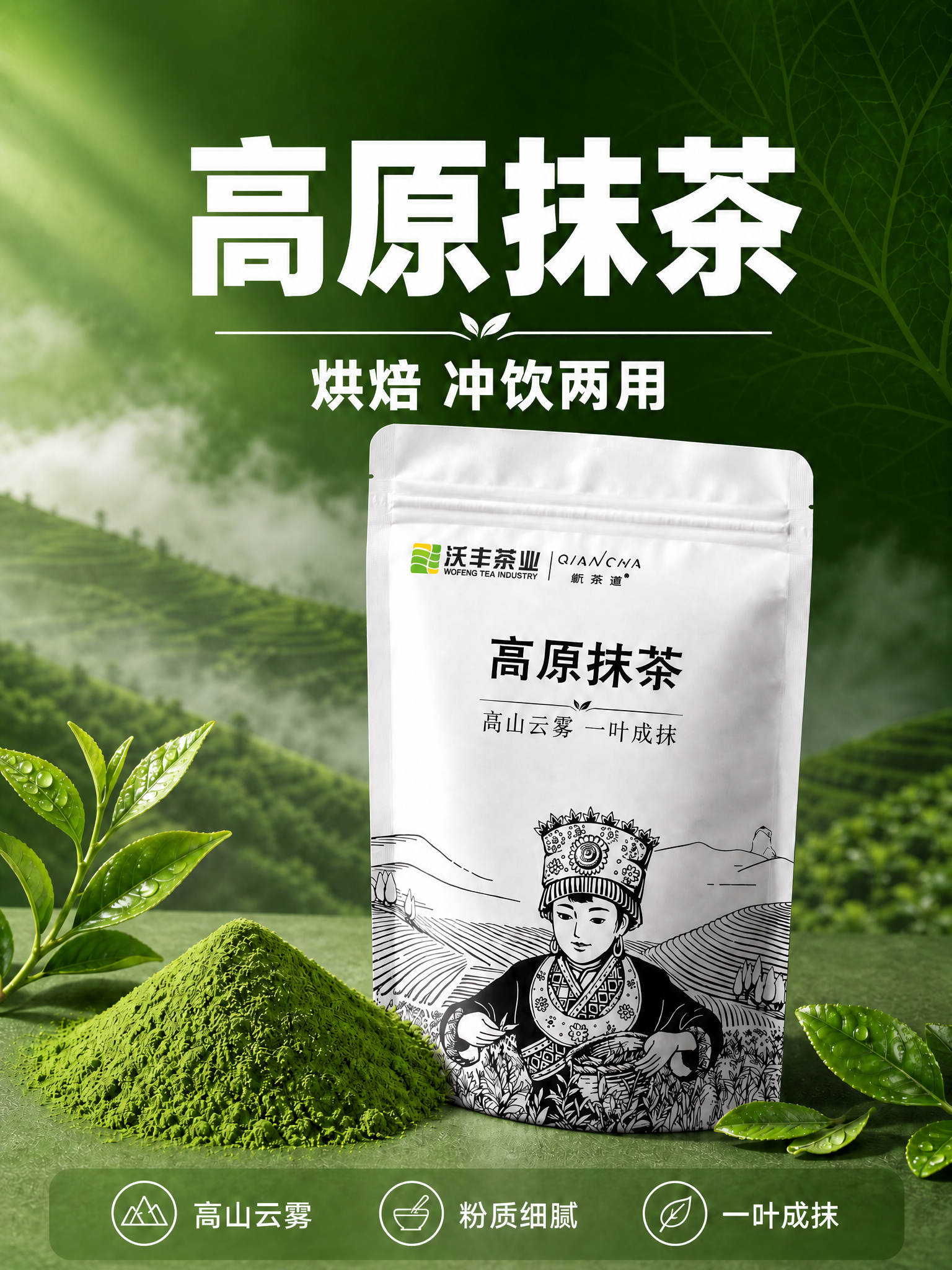 去除左上角的「沃丰茶业 WOFENG TEA INDUSTRY… - 图片创意预览