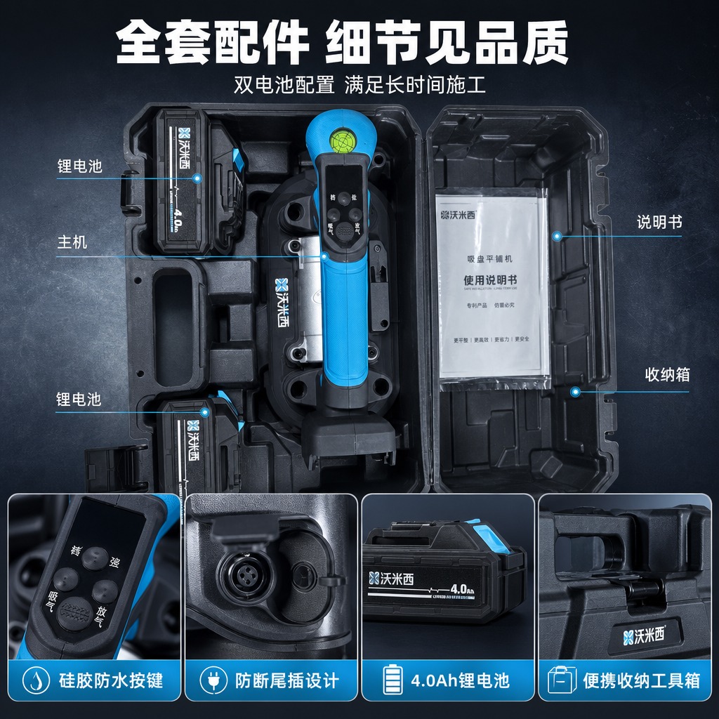 [商品] 使用【图2】沃米西吸盘型瓷砖平铺机收纳套装；保留收纳… - 图片创意预览