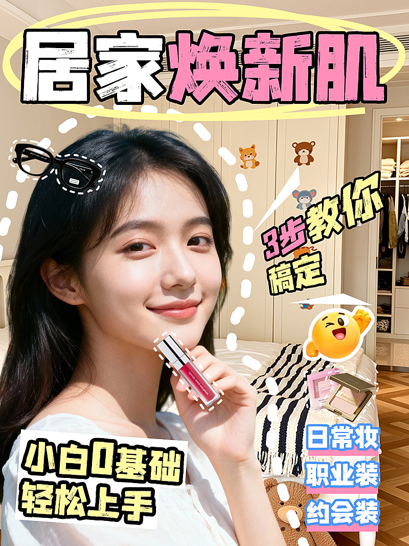 自媒体博主攻略科普吸睛网感视频封面爆款小红书封面