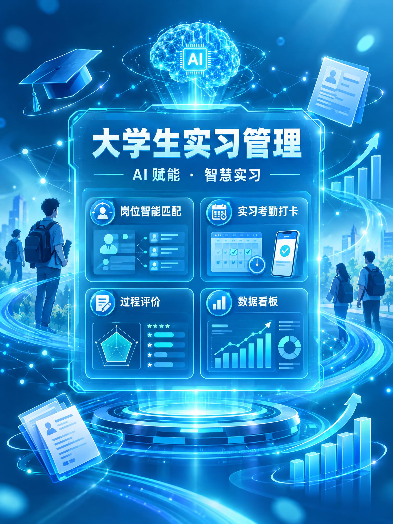 实习管理，人工智能 - 图片创意预览
