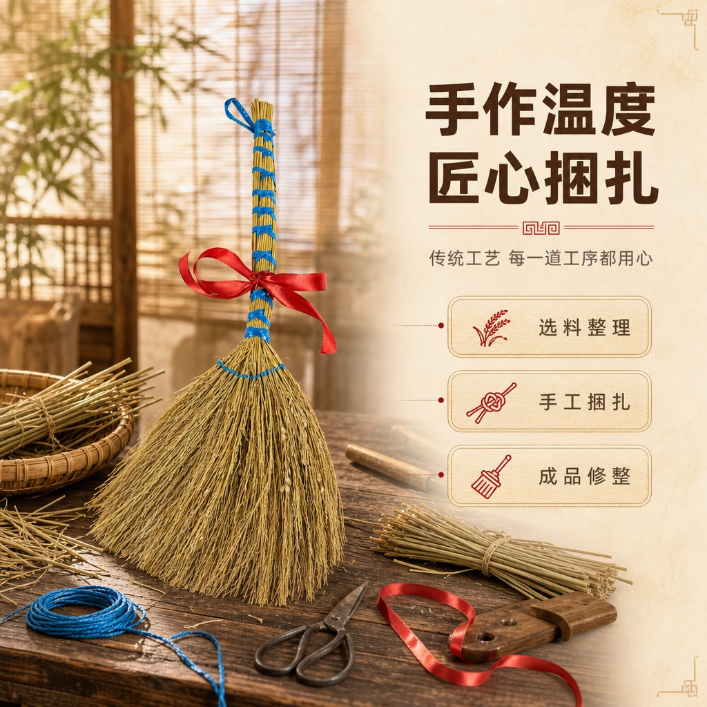 [商品] 使用【图1】糯稻草蓝绳捆扫把配红绳单支款；保留糯稻草… - 图片创意预览
