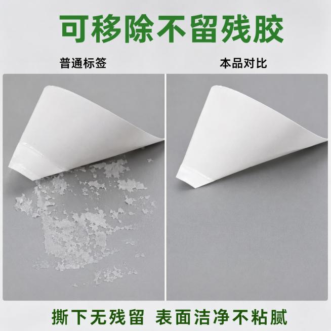 「图片1」，生成一套主图（5张），商品名称是可移除热敏标签纸，卖点是可移除不留胶，防水撕不破，免费开13%专票，适配淘宝/天猫平台，主图比例为1:11440*1440像素「图片1」「图片1」「图片1」预览效果