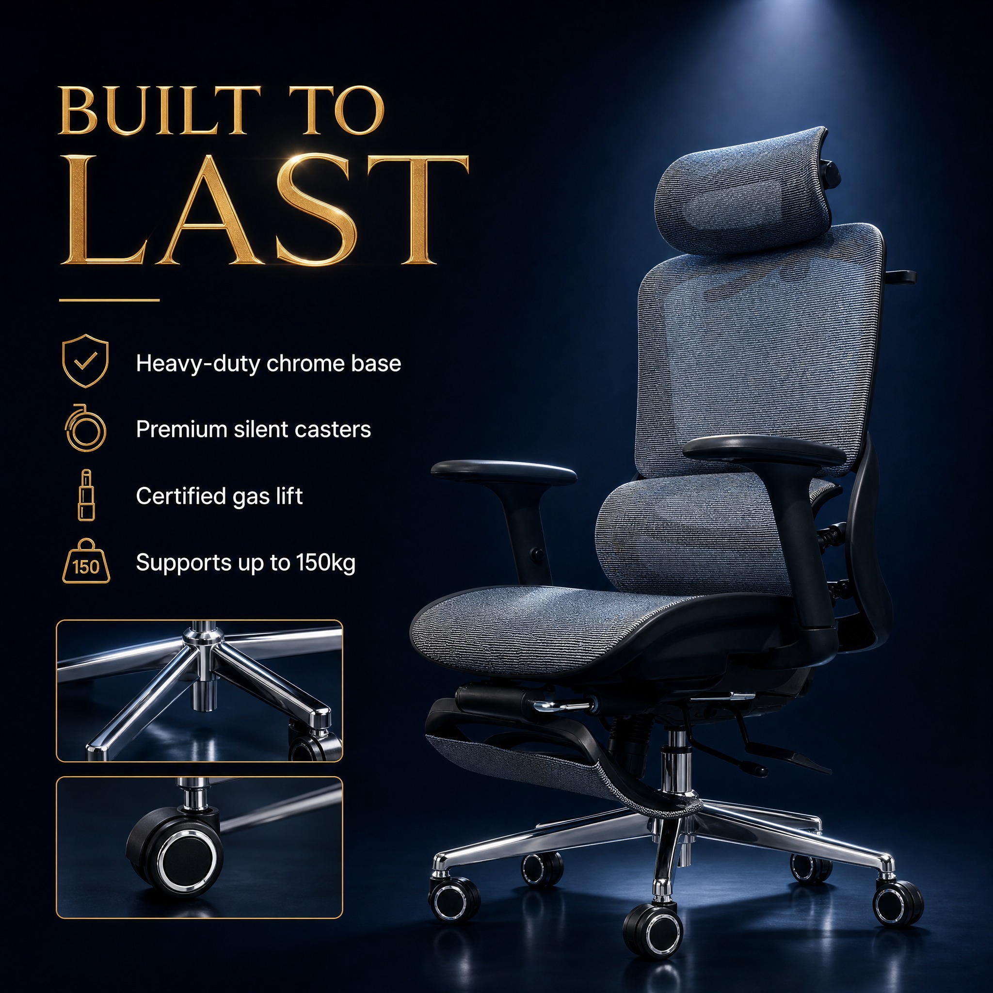 Premium office chair durability… - 图片创意预览