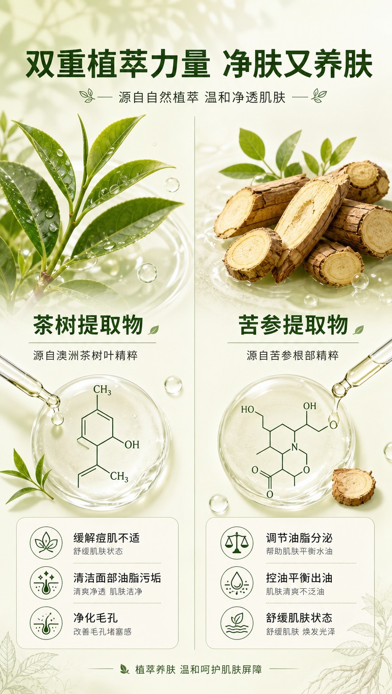 [商品] 成分机理专页，无需垫产品实物图；以植物原料视觉化表达… - 图片创意预览