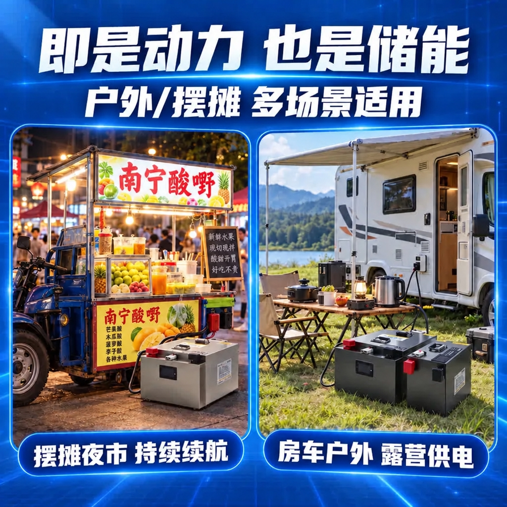修改图片中三处文字：1.顶部副标题"拉货/摆摊两不误"修改为"… - 图片创意预览