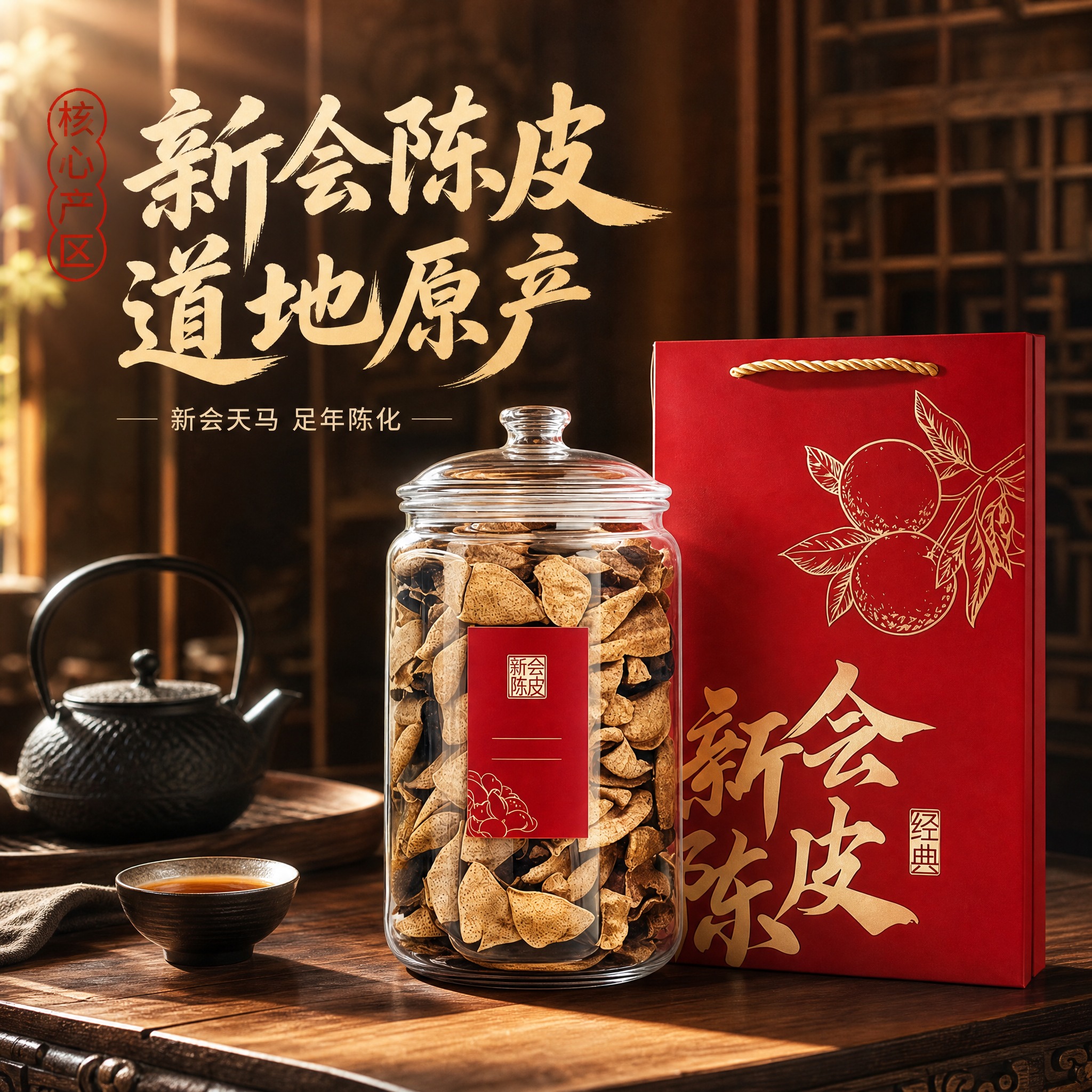 [主图-1] 首图点击率 新会陈皮礼盒装 核心产区道地正宗主题… - 图片创意预览