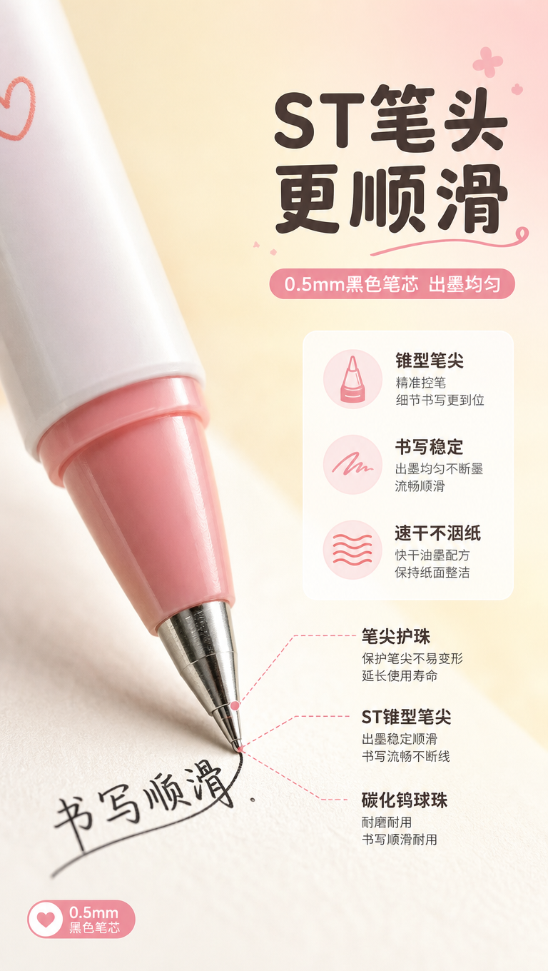 [商品] 使用【图1】中一支方方笔的笔头部分；保留ST笔头造型… - 图片创意预览