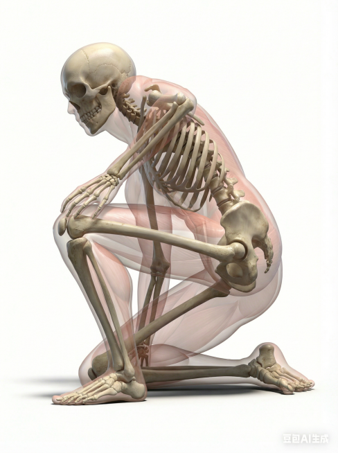 将第一张图替换成第二张图的风格，皮肤为透明，有人体骨骼预览效果