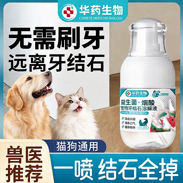只更换图片中的宠物，将原来的狗换成金毛，猫换成长毛猫，要求一只可爱的金毛和长毛猫向右上方注视，而且呈现很开心的样子。图片其他布局、文案和所有元素都不做任何改变，保持原样