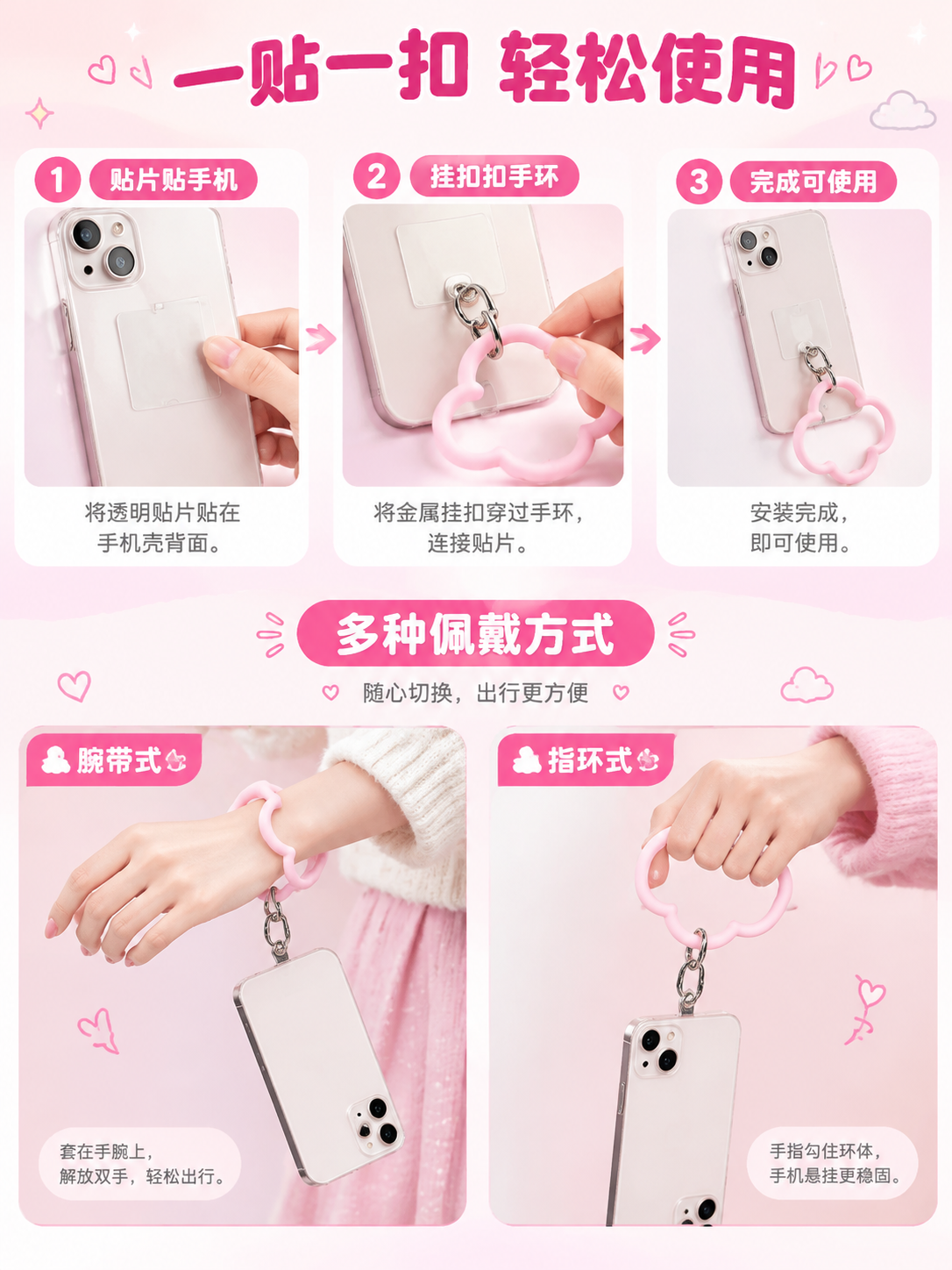[详情页-4] 使用演示，安装步骤与佩戴方式展示，降低使用门槛… - 图片创意预览