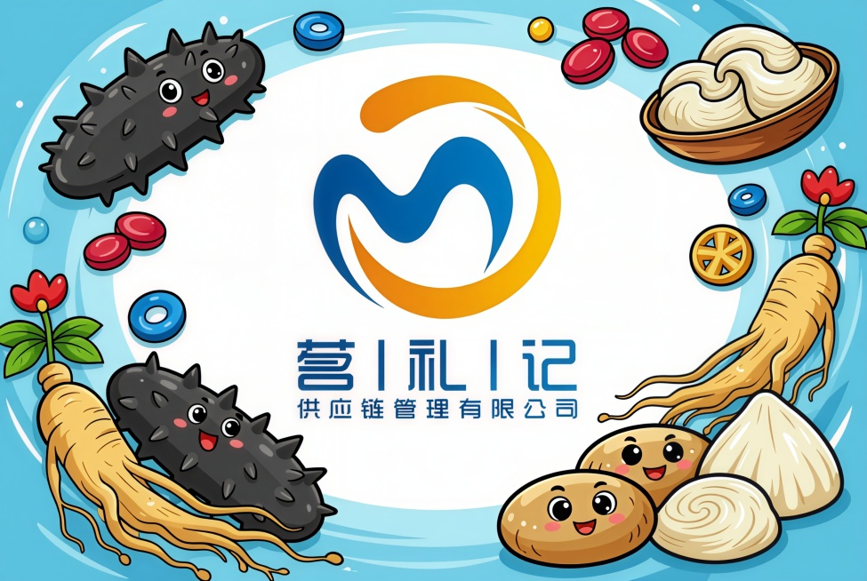 生成一张小程序店铺头图，关于滋补礼品小程序的海报，卡通风格，有吸引力预览效果