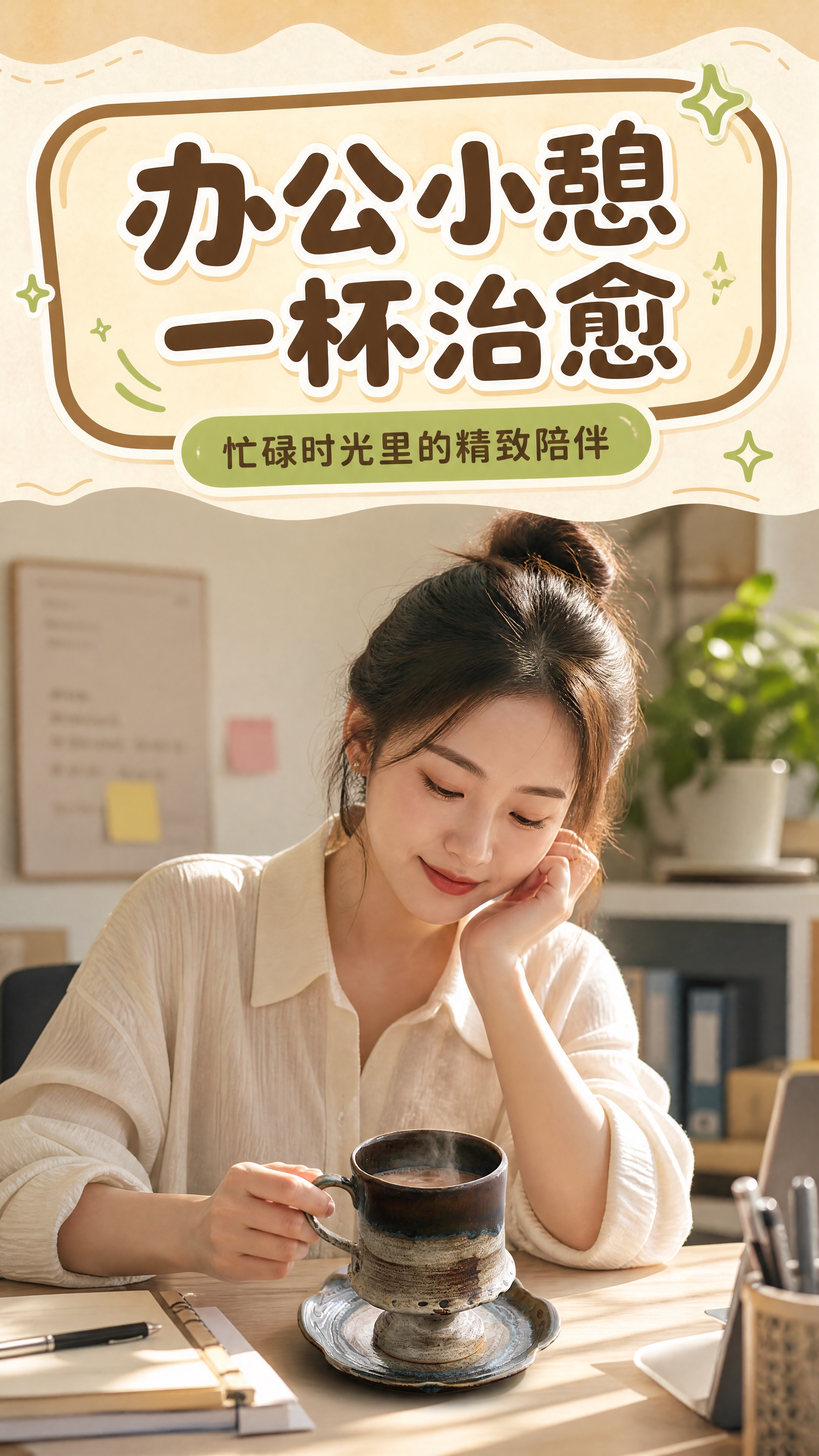 [商品] 使用【图7】棕褐流釉款高脚陶瓷咖啡杯碟套装；保留高脚… - 图片创意预览