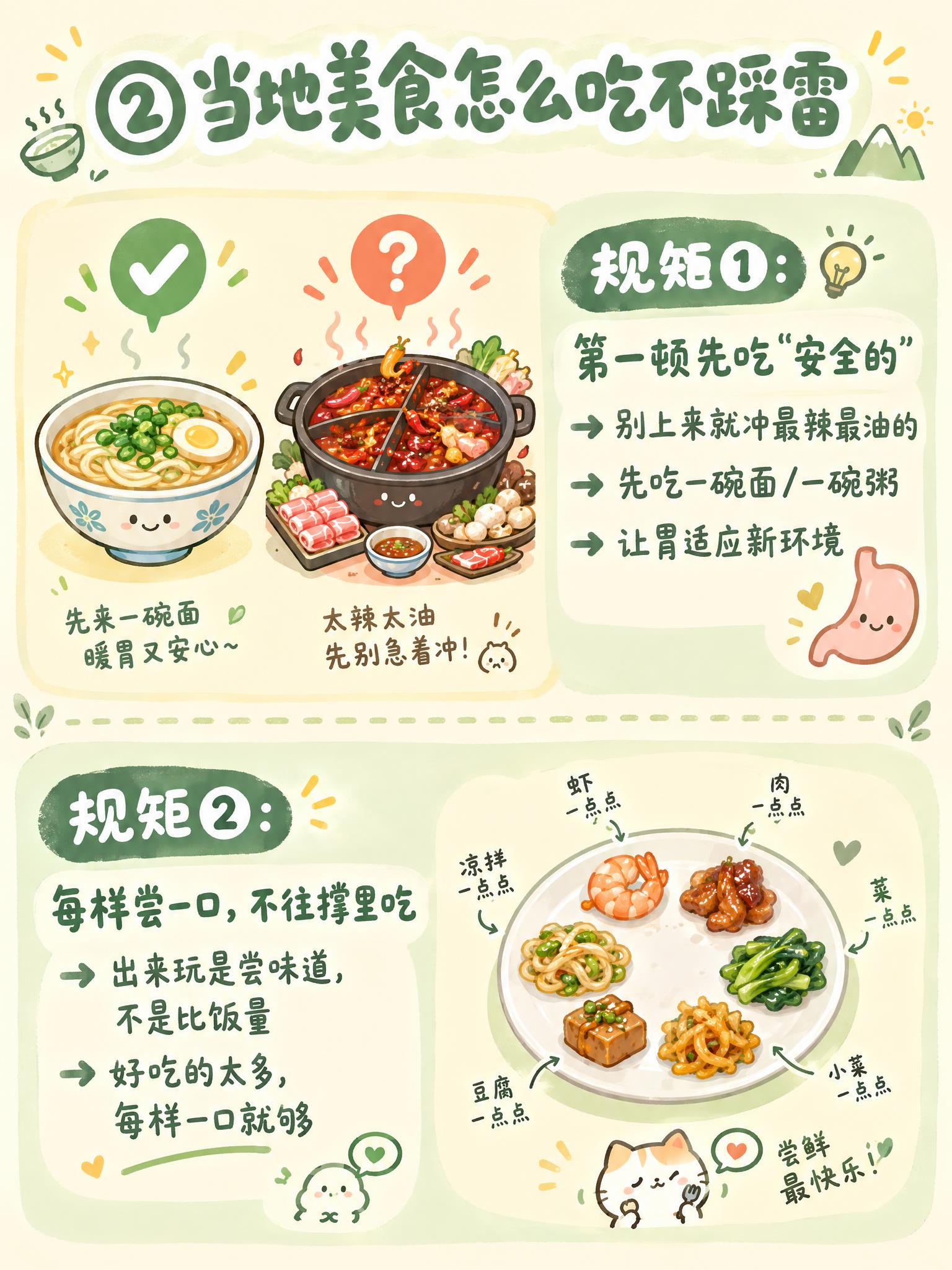 可爱软萌卡通风格科普卡片，3:4竖版，低饱和暖黄色+奶白浅绿色… - 图片创意预览