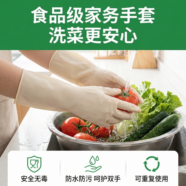 我的产品是家务手套，帮我做10张拼多多主图家务多场景预览效果