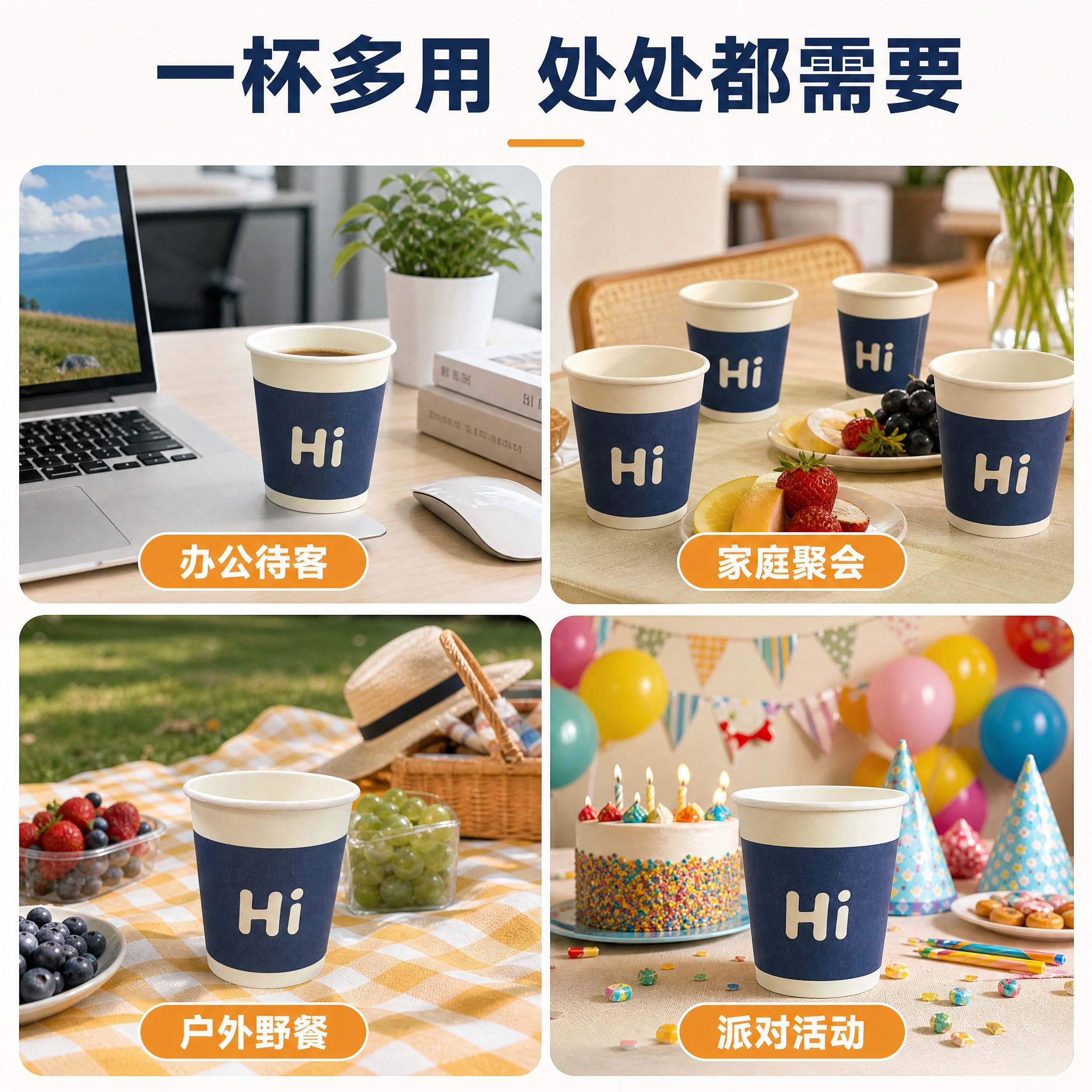 [主图-8] 多场景宫格 适用场景展示 多用性。 [统一基调]… - 图片创意预览