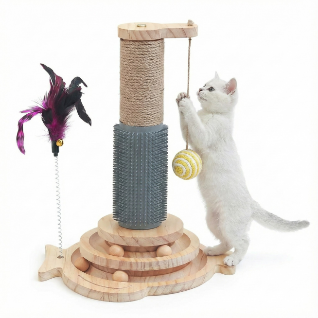 生成10张小猫玩这个产品的场景。白底，1:1，注意保持产品特征不变预览效果